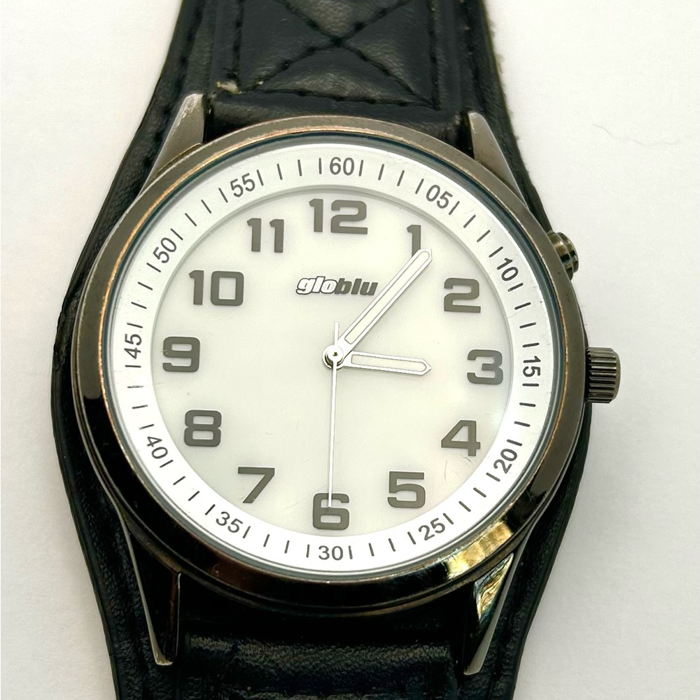 Globlu Watch. Large easy read dial. Bright low light illumination